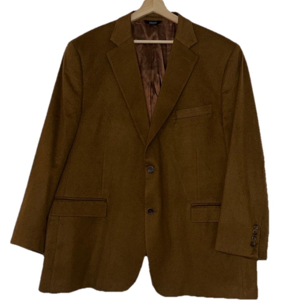 Pavone Camel 100% Cashmere Men’s Blazer Sz. 48 Regular